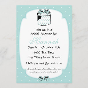 Little Blue Present Invitation