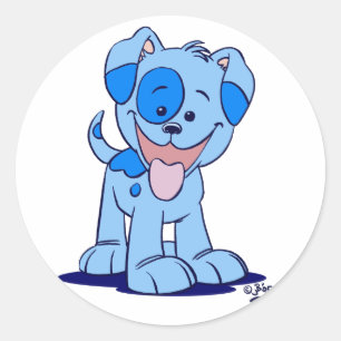 Little blue puppy sticker