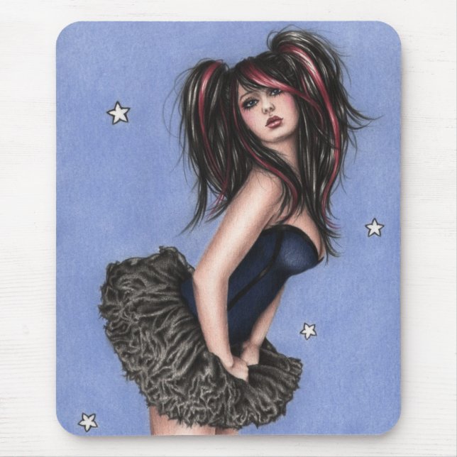 Little blue star Mousepad (Front)