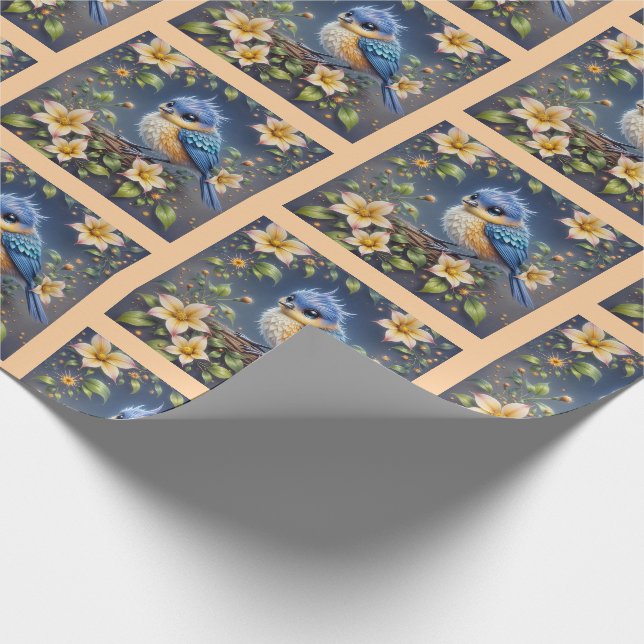 Little Blue Wrapping Paper (Corner)