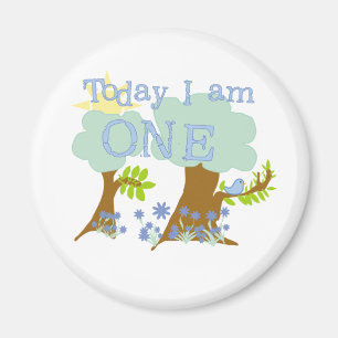 Little Bluebird 1st Birthday Tshirts and Gifts Magnet