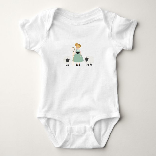 Little Bo Peep Baby Bodysuit (Front)