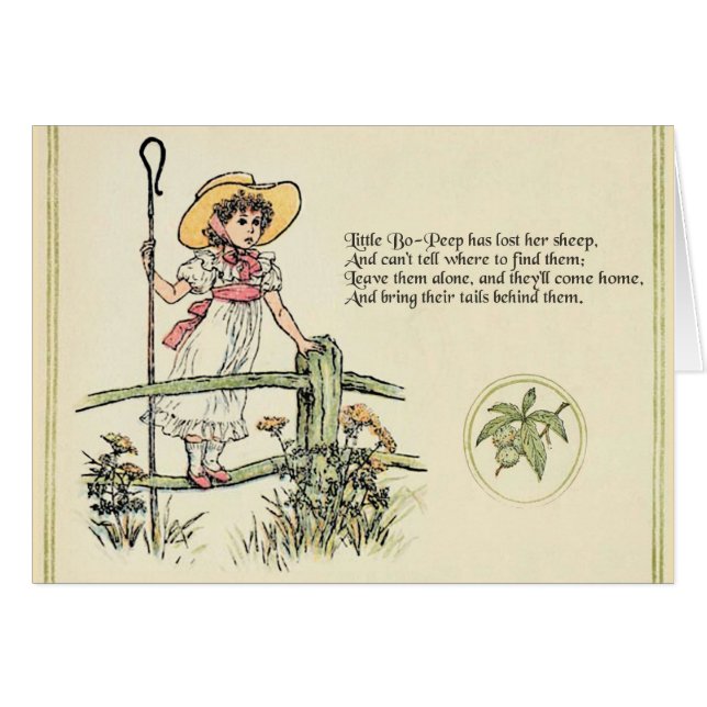 Little Bo-Peep: Classic Kate Greenaway Nursery (Front Horizontal)