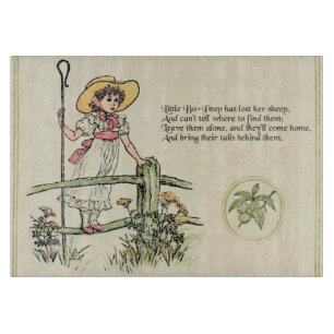 Little Bo-Peep: Classic Kate Greenaway Nursery Cutting Board