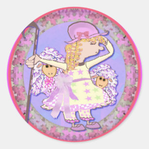 Little Bo Peep Classic Round Sticker