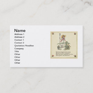 Little Bo Peep Nursery Rhyme Business Card