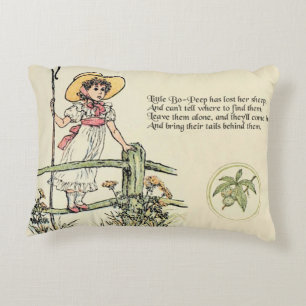 Little Bo Peep Nursery Rhyme Decorative Cushion