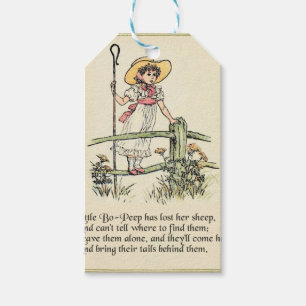 Little Bo Peep Nursery Rhyme Gift Tags