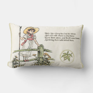 Little Bo Peep Nursery Rhyme Lumbar Cushion