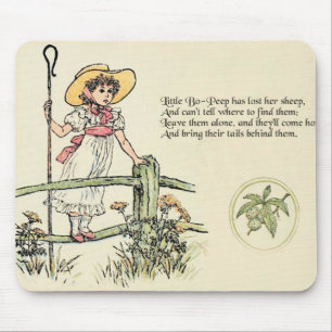 Little Bo Peep Nursery Rhyme Mouse Mat