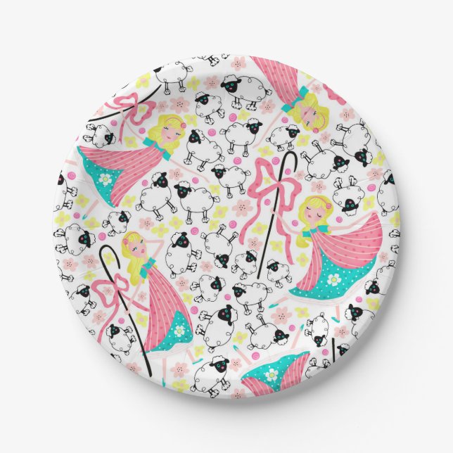 Little Bo Peep Party Plates (Front)