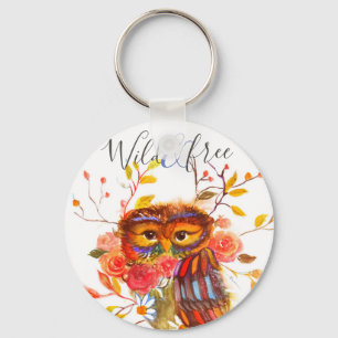 Little Boho Owl Key Ring