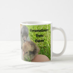 little bolder chick, easter mug, eggs and chicken coffee mug