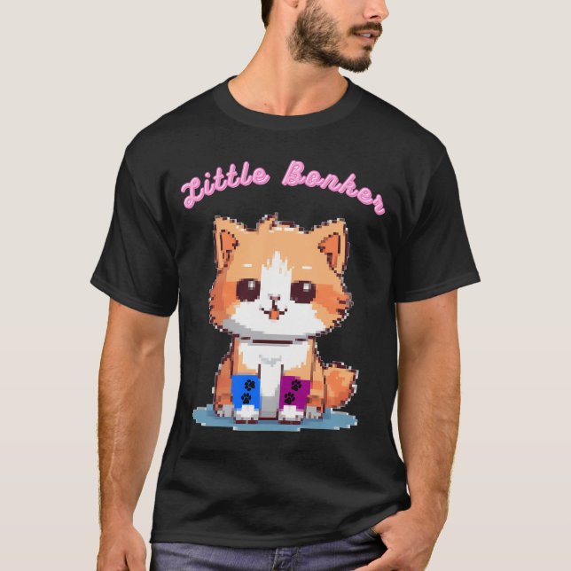 Little Bonker, Tater Tot Cat  T-Shirt (Front)