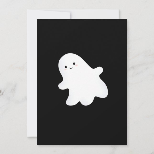 Little Boo Aesthetic Cool Holiday Card (Front)
