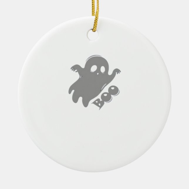 Little Boo Aesthetic Simple Ceramic Tree Decoration (Front)