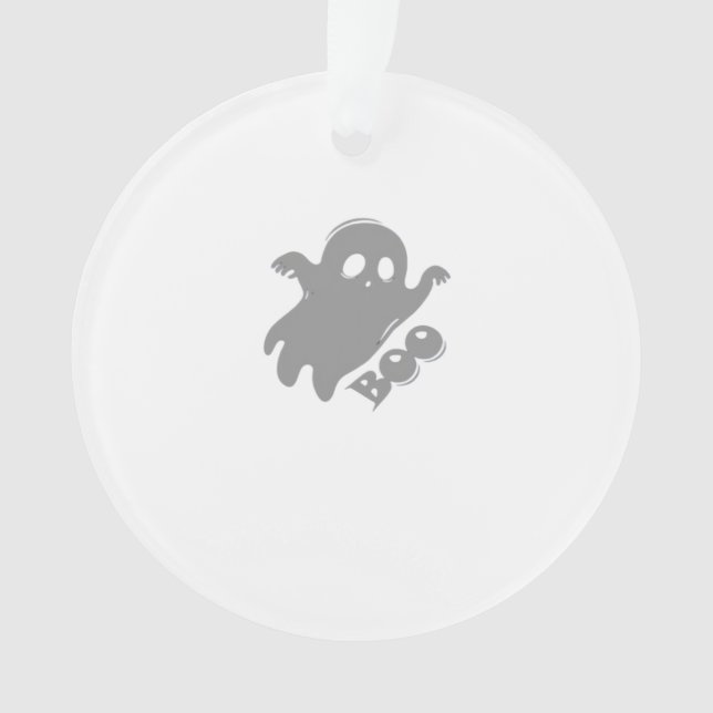 Little Boo Aesthetic Simple Ornament (Front)
