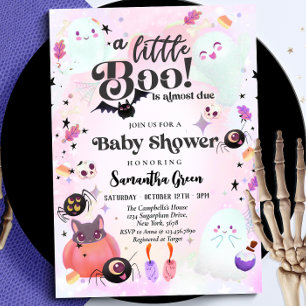 Little Boo Baby girl Baby shower Invitation