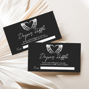 Little Boo Baby Shower Diaper Raffle Ticket Enclosure Card