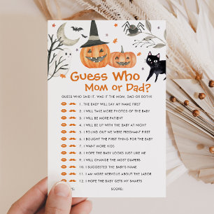 Little Boo Baby Shower Guess Who Mum or Dad Game