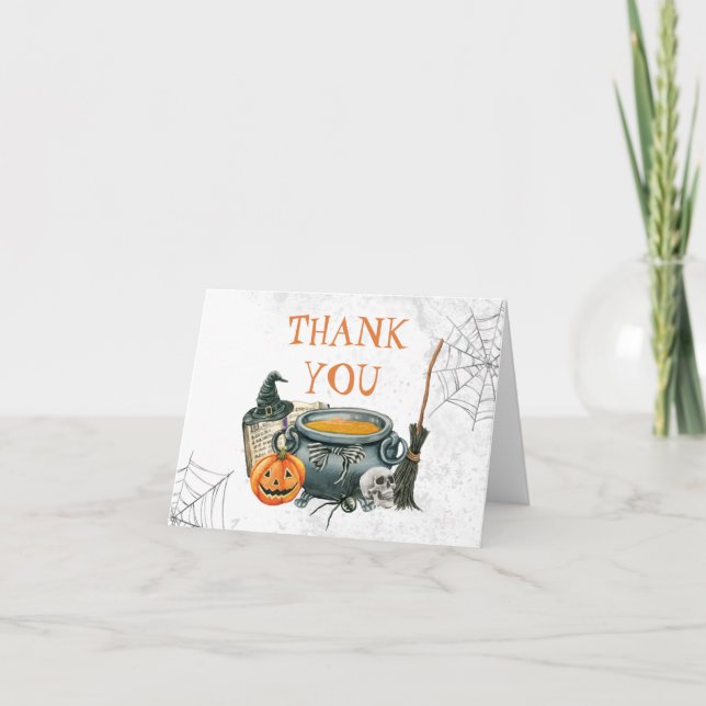 Little Boo Baby Shower Thank You Card (Front)