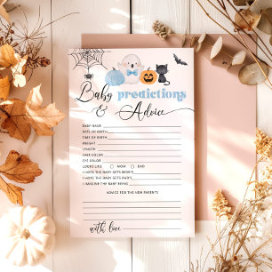 Little boo blue Baby predictions and advice card