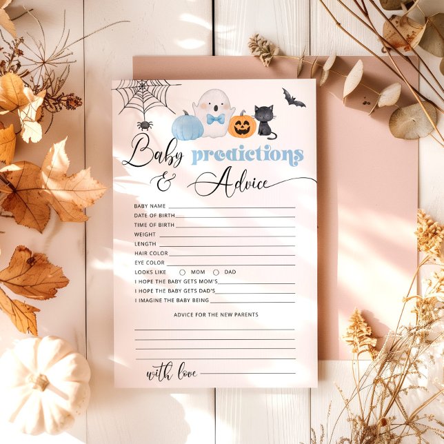 Little boo blue Baby predictions and advice card (Creator Uploaded)