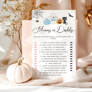 Little boo blue Halloween Mummy or Daddy game