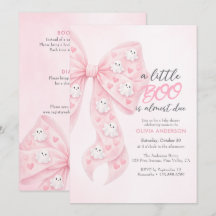 Little Boo Bow Halloween All-In-One Baby Shower