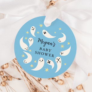 Little Boo Boy Baby Shower Favour Tags