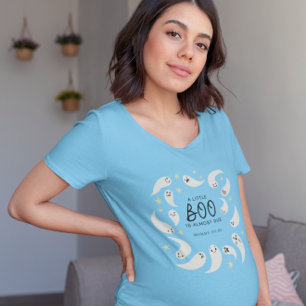 Little Boo Boy Baby Shower Mummy To Be T-Shirt