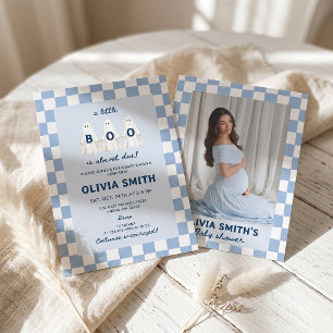 Little Boo Boy Ghost Baby Shower Invitation