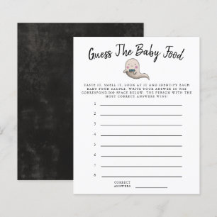 Little Boo Boy Guess The Baby Food Shower Game