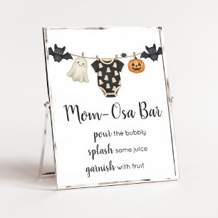 Little Boo Clothesline Baby Shower MomOsa Bar Sign