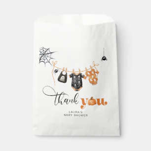 Little Boo Clothesline baby shower thank you card Favour Bags