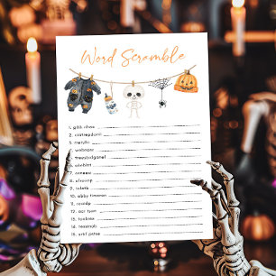 Little Boo Clothesline Word Scramble Game