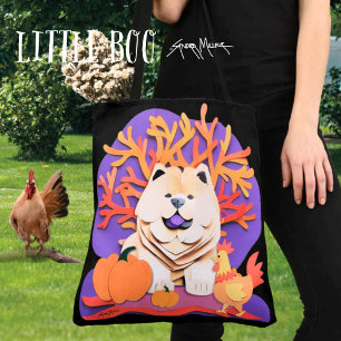 LITTLE BOO Cream Chow   Tote Bag