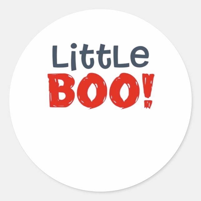Little Boo Creative Casual Classic Round Sticker (Front)