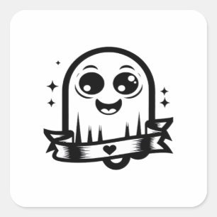 Little Boo Creative Style Square Sticker