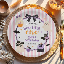 Little Boo Cute Ghost Halloween 1st Birthday