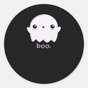 Little Boo Cute Halloween Classic Round Sticker