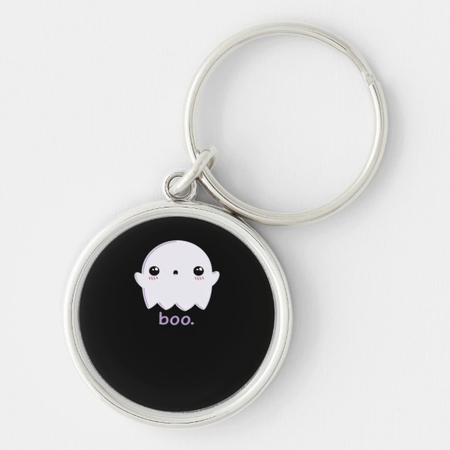 Little Boo Cute Halloween Key Ring (Front)
