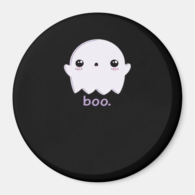 Little Boo Cute Halloween Magnet (Front)