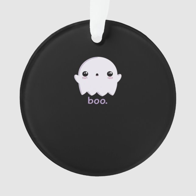 Little Boo Cute Halloween Ornament (Front)