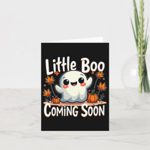 Little Boo Funny And Cute Halloween Pregnancy Anno Card