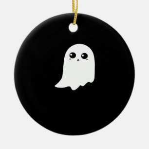 Little Boo Funny Meme Ceramic Tree Decoration