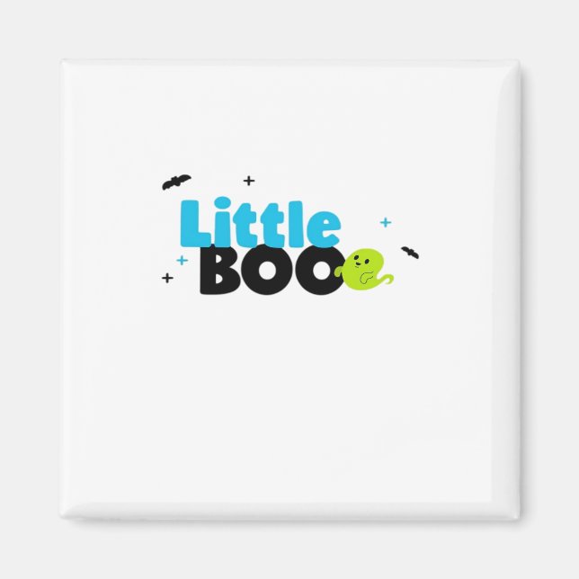 Little Boo Funny Retro Magnet (Front)