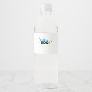 Little Boo Funny Retro Water Bottle Label