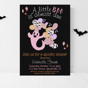 Little Boo Girl Baby Shower Invitation