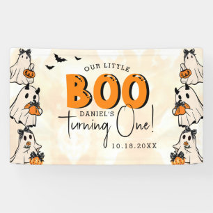 Little Boo Halloween 1st Birthday Banner